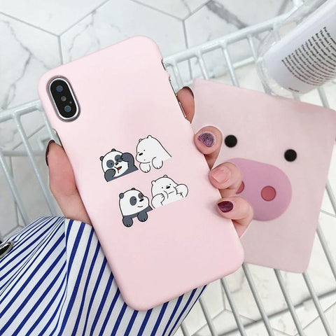 Pink We Bare Bears Case