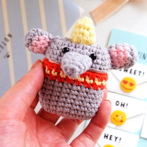 Hand Woven Elephant Airpod Case