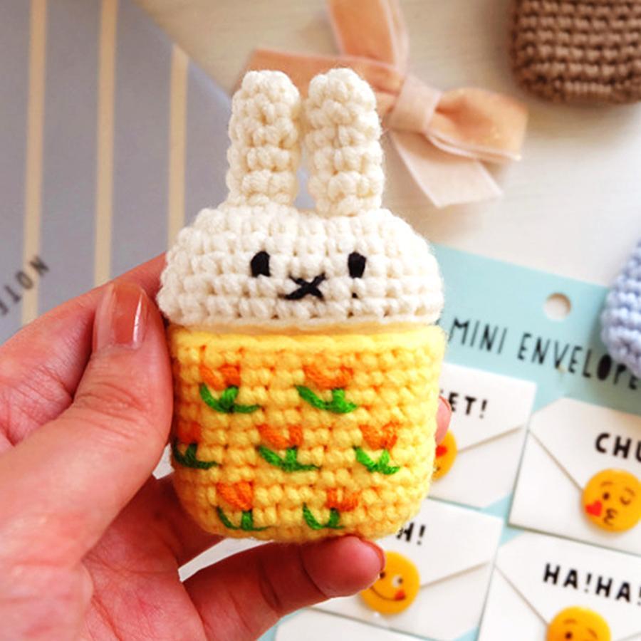 Hand Woven Bunny Airpod Case