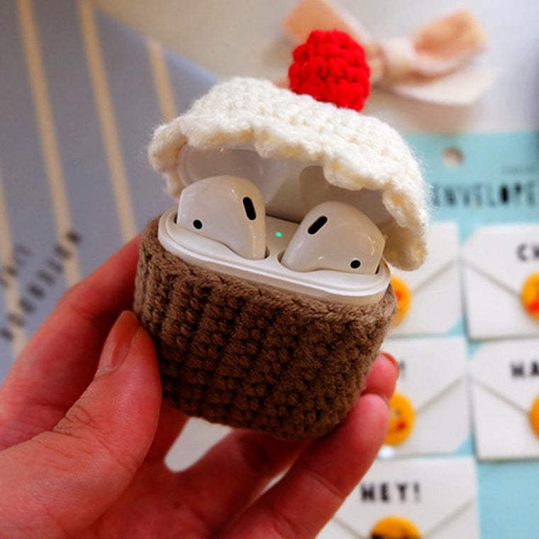 Hand Woven Cupcake Airpod Case