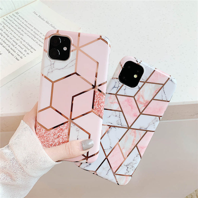 Luxury Geometric Marble Case