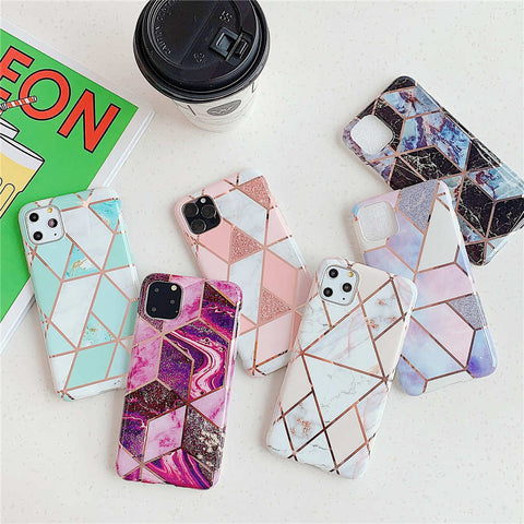 Luxury Geometric Marble Case