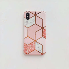 Luxury Geometric Marble Case