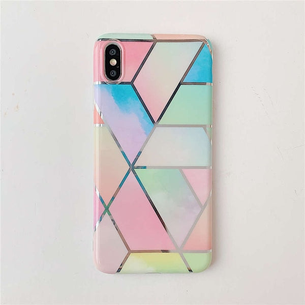 Luxury Geometric Marble Case