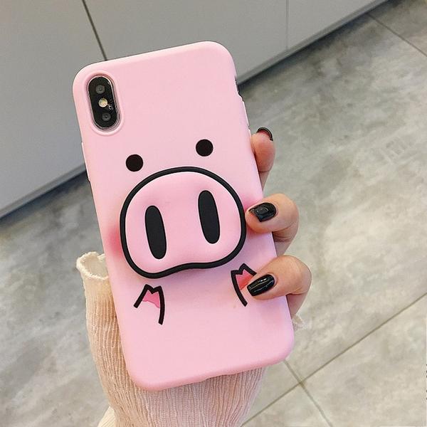 Pink Piggy Case + Free Pop Holder