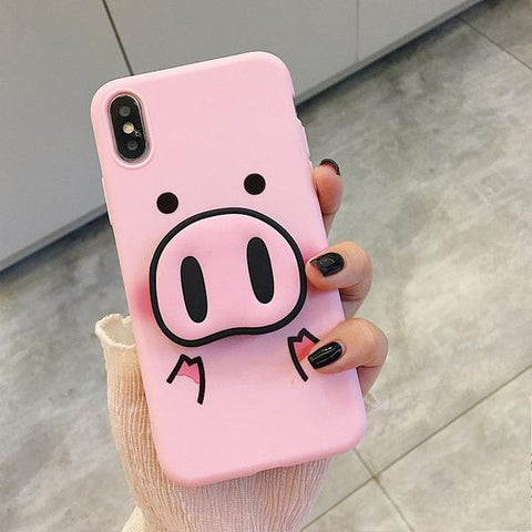 Pink Piggy Case + Free Pop Holder