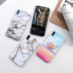 Marble Case + Free Popsocket