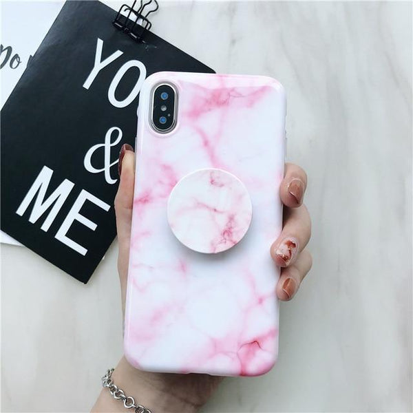 Marble Case + Free Popsocket