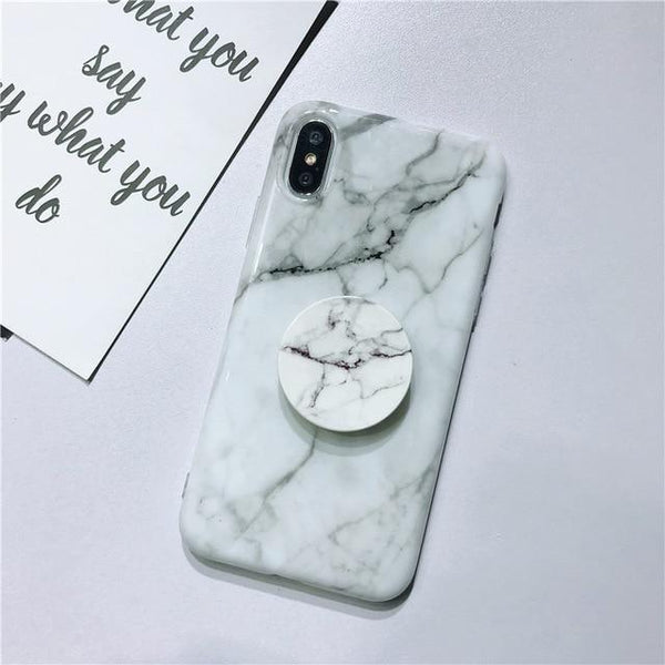 Marble Case + Free Popsocket