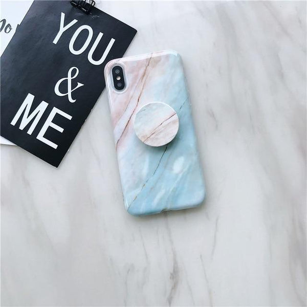 Marble Case + Free Popsocket