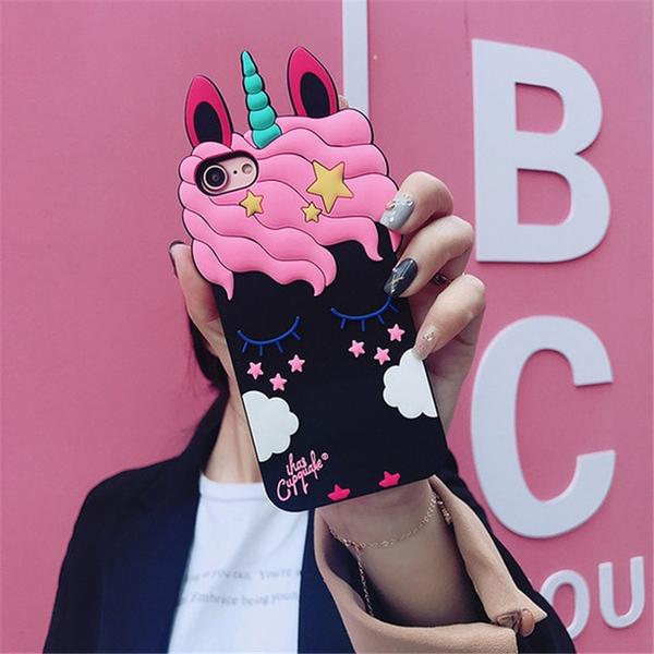 3D Cartoon Unicorn Cases