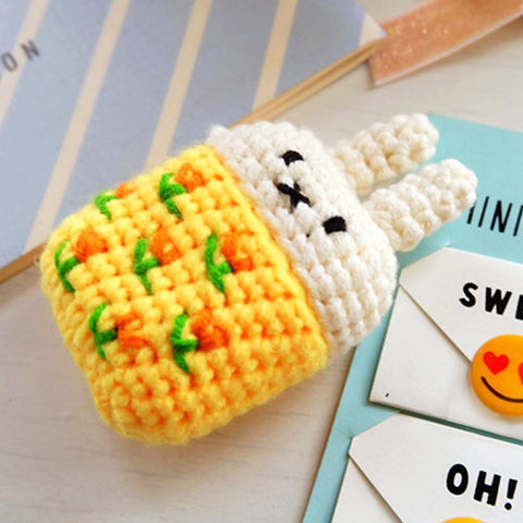 Hand Woven Bunny Airpod Case