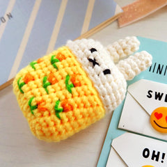 Hand Woven Bunny Airpod Case